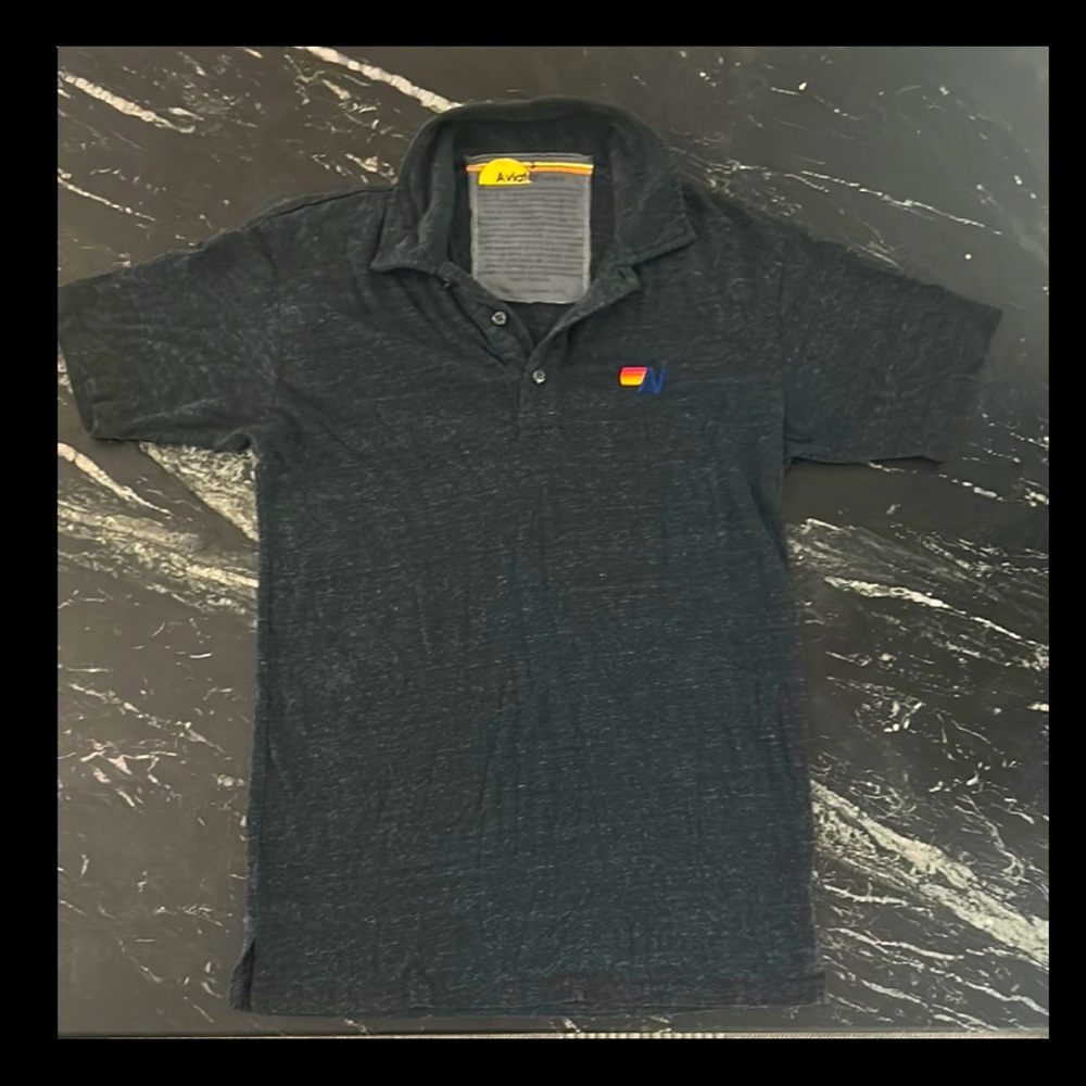 Aviator Nation Gray Polo Shirt with Classic Style